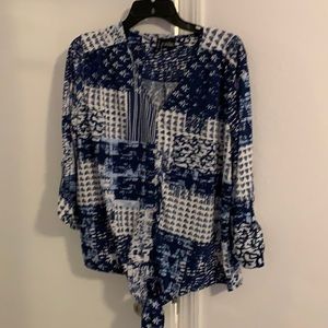 We Directions block print tunic L
